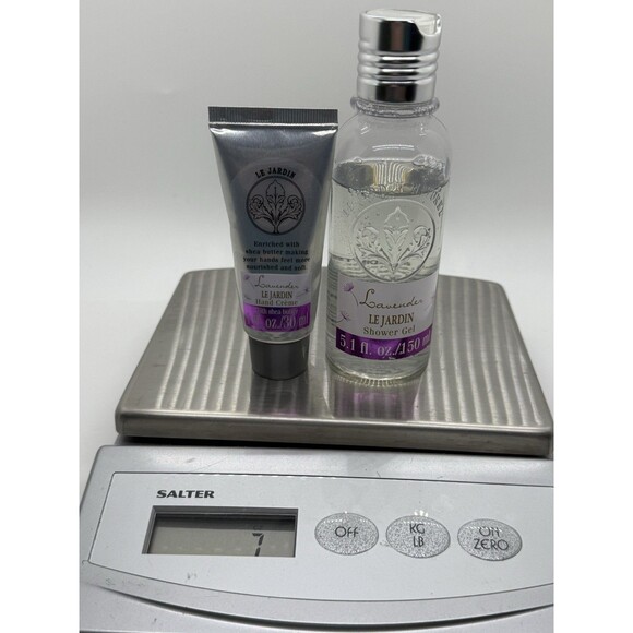 LE JARDIN NATUREL Lavender Shower Gel 5.1 FLOZ & Hand Cream 1 FLOZ W/Shea Butter - Picture 11 of 11